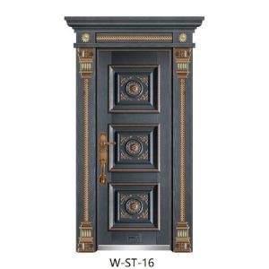 Ühe suurusega terasest vasest uks